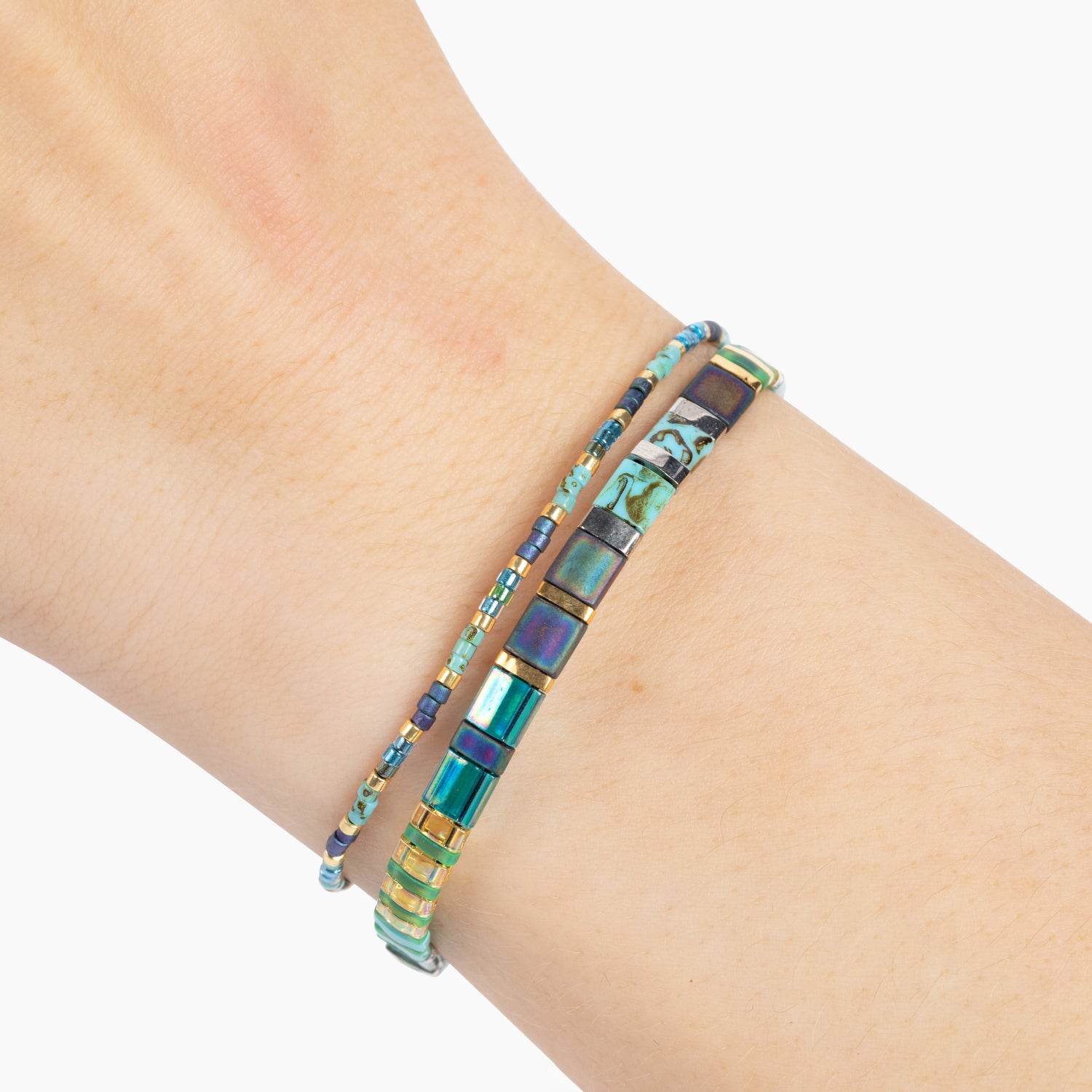 Tile Bead Sea Turtle Tracking Bracelet