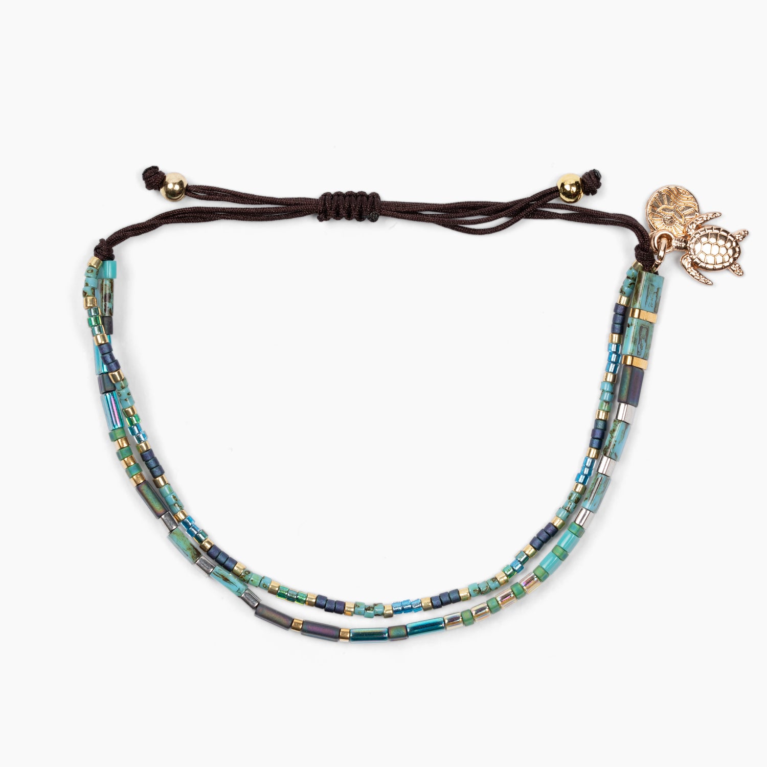 Tile Bead Sea Turtle Tracking Bracelet