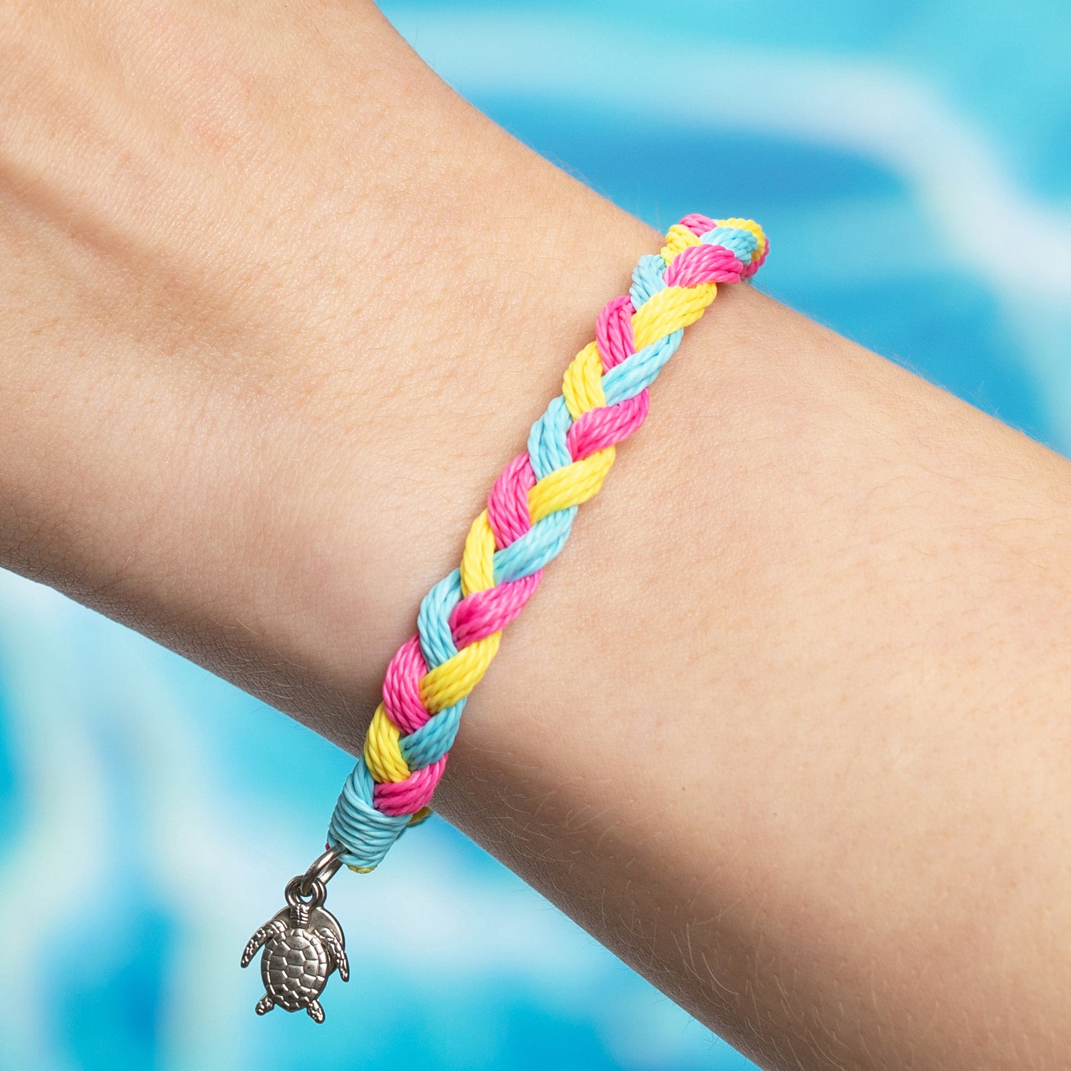 Bold Braid Sea Turtle Tracking Bracelet