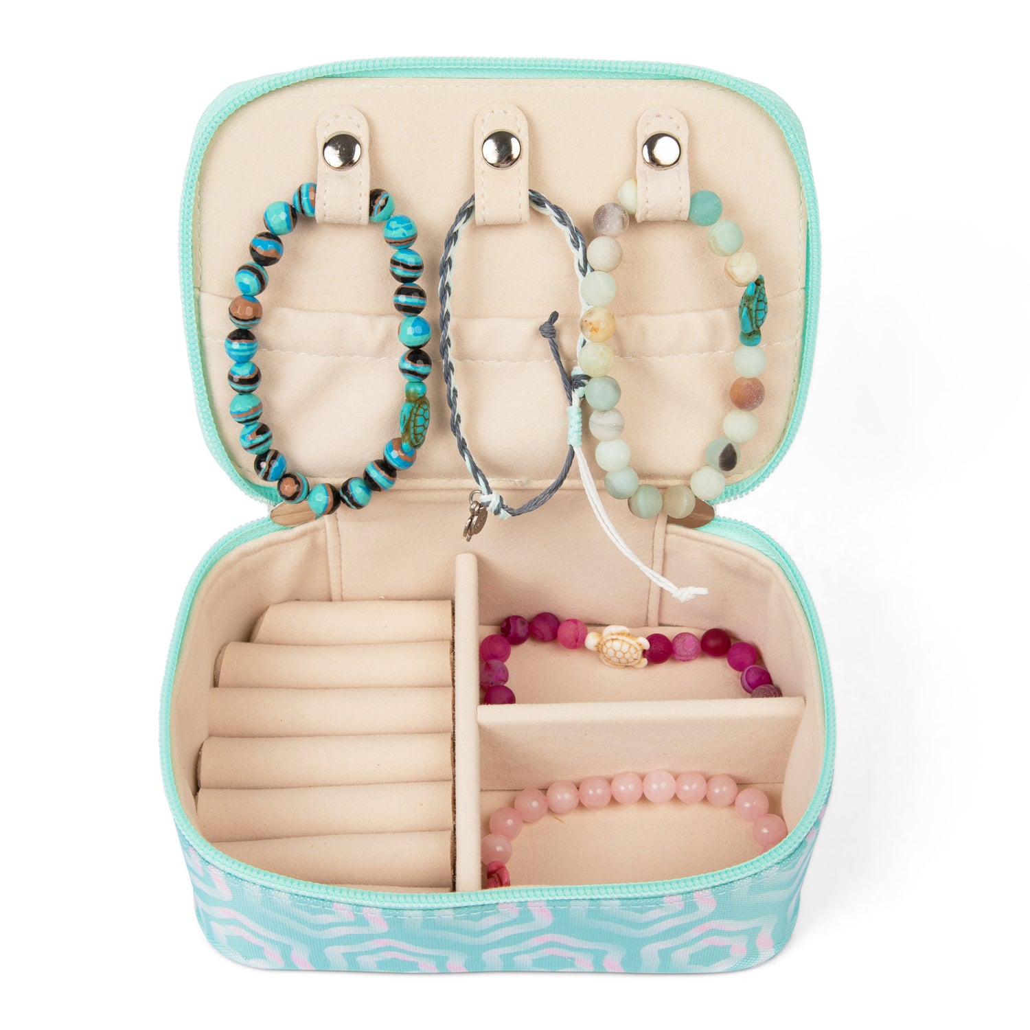Turtle Shell Print Jewelry Case
