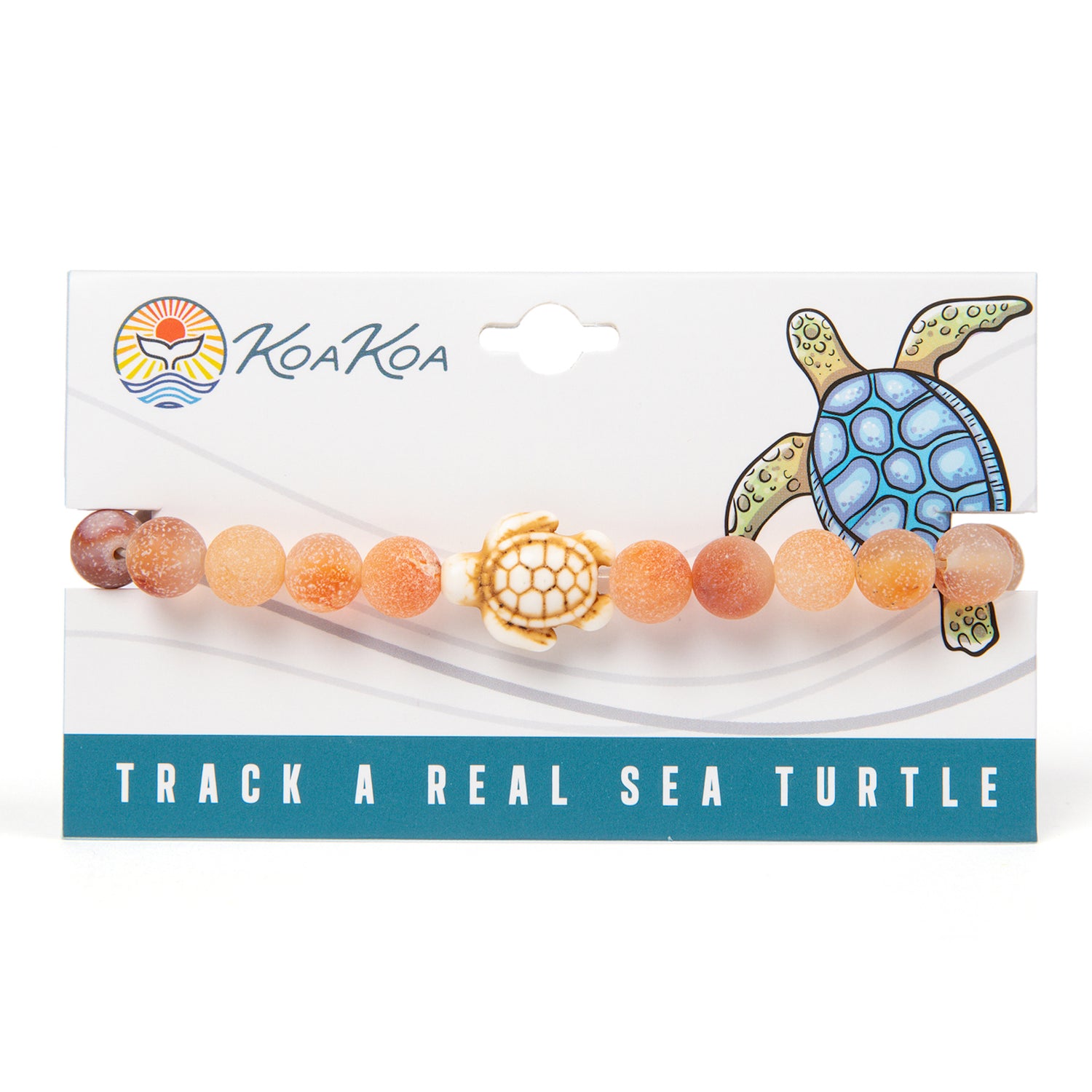 KoaKoa Drusy Sea Turtle Tracking Bracelet
