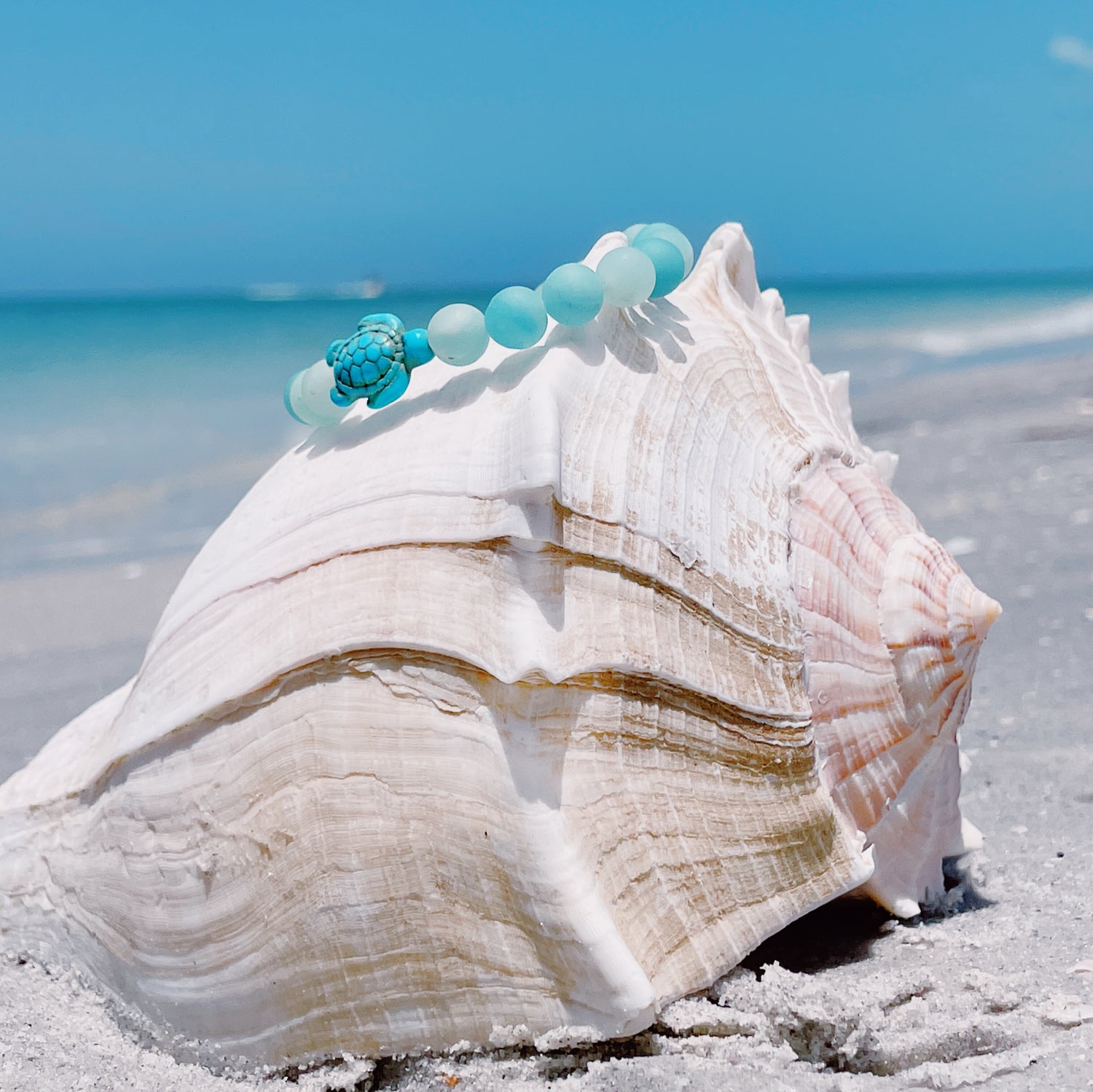 Sea Turtle Tracking Bracelet - Bahama Blue Special Edition